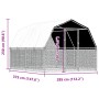 Jaula pájaros con techo puerta 2 uds acero galvanizado plateado de , Pajareras - Ref: Foro24-3294912, Precio: 433,03 €, Descu...