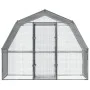 Gallinero con techo y puerta 2 uds acero galvanizado plateado de , Jaulas y habitáculos para animales pequeños - Ref: Foro24-...