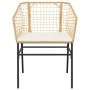 Sillones de jardín con cojines 2 uds ratán sintético marrón de , Sillas de jardín - Ref: Foro24-369101, Precio: 92,21 €, Desc...