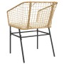Sillones de jardín con cojines 2 uds ratán sintético marrón de , Sillas de jardín - Ref: Foro24-369101, Precio: 92,21 €, Desc...