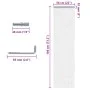 Mosquitera de cadena para puerta aluminio 56x186 cm de , Mosquiteras para ventanas - Ref: Foro24-4010006, Precio: 47,92 €, De...