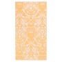 Alfombra de exterior PP naranja y blanco 120x180 cm de vidaXL, Protectores para exterior - Ref: Foro24-310461, Precio: 28,06 ...