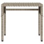 Tumbonas con capota y mesa 2 uds ratán sintético gris claro de , Tumbonas - Ref: Foro24-3261574, Precio: 367,86 €, Descuento: %