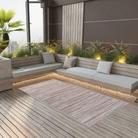 Alfombra de exterior PP marrón 120x180 cm de vidaXL, Protectores para exterior - Ref: Foro24-310441, Precio: 27,79 €, Descuen...