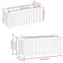 Baúl de cojines de jardín acacia maciza y acero 110x45x42/53 cm de , Cajas de almacenaje para exteriores - Ref: Foro24-367609...