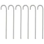 Clavijas para tienda 6 uds acero galvanizado 37 cm Ø10 mm de , Accesorios para tiendas de campaña - Ref: Foro24-4009341, Prec...