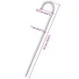 Clavijas para tienda 6 uds acero galvanizado 37 cm Ø10 mm de , Accesorios para tiendas de campaña - Ref: Foro24-4009341, Prec...