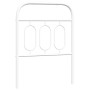 Cabecero de metal blanco 75 cm de , Cabeceros y pies de cama - Ref: Foro24-377192, Precio: 29,26 €, Descuento: %