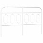 Cabecero de metal blanco 140 cm de , Cabeceros y pies de cama - Ref: Foro24-377199, Precio: 43,81 €, Descuento: %