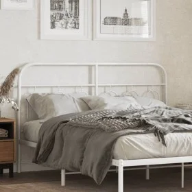 White metal headboard 150 cm by , Headboards and footboards - Ref: Foro24-377200, Price: 38,80 €, Discount: %