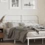 Cabecero de metal blanco 150 cm de , Cabeceros y pies de cama - Ref: Foro24-377200, Precio: 39,25 €, Descuento: %