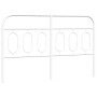 Cabecero de metal blanco 150 cm de , Cabeceros y pies de cama - Ref: Foro24-377200, Precio: 39,25 €, Descuento: %