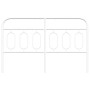 Cabecero de metal blanco 150 cm de , Cabeceros y pies de cama - Ref: Foro24-377200, Precio: 39,25 €, Descuento: %
