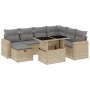 Set de sofás de jardín y cojines 8 piezas ratán sintético beige de , Conjuntos de jardín - Ref: Foro24-3274839, Precio: 536,9...