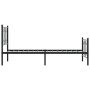 Estructura de cama con cabecero y estribo metal negro 80x200 cm de , Camas y somieres - Ref: Foro24-376137, Precio: 86,16 €, ...