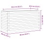 Jardinera de madera de pino impregnada 90x40x46 cm de , Maceteros y jardineras - Ref: Foro24-3282448, Precio: 138,09 €, Descu...