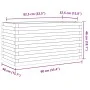 Jardinera de madera de pino impregnada 90x40x46 cm de , Maceteros y jardineras - Ref: Foro24-3282448, Precio: 136,32 €, Descu...