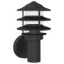 Aplique de exterior de acero inoxidable negro de , Iluminación de exterior - Ref: Foro24-4006232, Precio: 29,09 €, Descuento: %