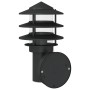 Aplique de exterior de acero inoxidable negro de , Iluminación de exterior - Ref: Foro24-4006232, Precio: 29,09 €, Descuento: %