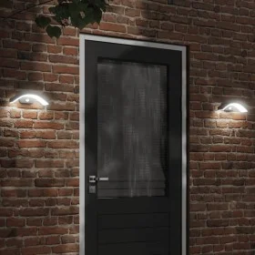 Outdoor LED wall lamps with sensor, 2 units, black aluminum by , Outdoor lighting - Ref: Foro24-4006279, Price: 60,08 €, Disc...