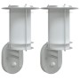 Apliques de exterior con sensor 2 unidades acero inoxidable de , Iluminación de exterior - Ref: Foro24-4006287, Precio: 76,94...