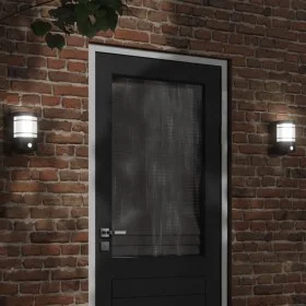 Aplique de exterior con sensor acero inoxidable negro de , Iluminación de exterior - Ref: Foro24-4006300, Precio: 31,46 €, De...