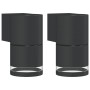Lámparas de pared de exterior 2 uds aluminio fundido negro de , Iluminación de exterior - Ref: Foro24-4006321, Precio: 34,88 ...