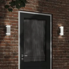 Apliques de exterior 2 unidades acero inoxidable plateado de , Iluminación de exterior - Ref: Foro24-4006323, Precio: 33,37 €...