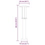 Lámpara de suelo de exterior acero inoxidable plateado 60 cm de , Iluminación de exterior - Ref: Foro24-4006349, Precio: 35,9...