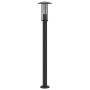 Lámparas de suelo exterior 3 uds acero inoxidable negro 100 cm de , Iluminación de exterior - Ref: Foro24-4006356, Precio: 12...