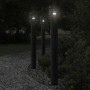Lámpara de suelo de exterior acero inoxidable negro 110 cm de , Iluminación de exterior - Ref: Foro24-4006363, Precio: 56,47 ...