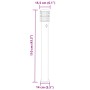 Lámparas de suelo de exterior con sensor 3 uds acero inox 110cm de , Iluminación de exterior - Ref: Foro24-4006368, Precio: 1...