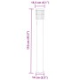 Lámpara de suelo de exterior con enchufe acero inoxidable 110cm de , Iluminación de exterior - Ref: Foro24-4006375, Precio: 5...