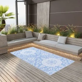 Alfombra de exterior PP azul bebé 190x290 cm de vidaXL, Protectores para exterior - Ref: Foro24-310455, Precio: 71,56 €, Desc...