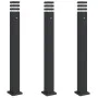 Lámparas suelo exterior con sensor 3 uds aluminio negro 110 cm de , Iluminación de exterior - Ref: Foro24-4006404, Precio: 15...