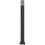 Lámparas suelo exterior con sensor 3 uds aluminio negro 110 cm de , Iluminación de exterior - Ref: Foro24-4006404, Precio: 15...