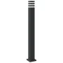 Lámparas suelo exterior con sensor 3 uds aluminio negro 110 cm de , Iluminación de exterior - Ref: Foro24-4006404, Precio: 15...