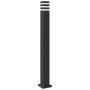 Lámparas suelo exterior con sensor 3 uds aluminio negro 110 cm de , Iluminación de exterior - Ref: Foro24-4006404, Precio: 15...