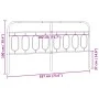 Cabecero de metal blanco 183 cm de , Cabeceros y pies de cama - Ref: Foro24-377202, Precio: 40,95 €, Descuento: %