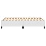 Estructura de cama de cuero sintético blanco 120x200 cm de , Camas y somieres - Ref: Foro24-3121036, Precio: 102,32 €, Descue...