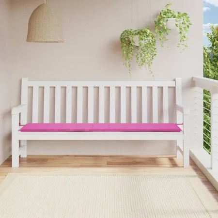Cojín para banco de jardín tela rosa 200x50x3 cm de , Cojines para sillas y sofás - Ref: Foro24-361206, Precio: 33,88 €, Desc...