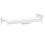 Cojín para banco de jardín tela rosa 200x50x3 cm de , Cojines para sillas y sofás - Ref: Foro24-361206, Precio: 34,51 €, Desc...