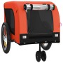 Remolque de bicicleta mascotas hierro tela Oxford naranja negro de , Cochecitos para mascotas - Ref: Foro24-94019, Precio: 12...