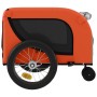 Remolque de bicicleta mascotas hierro tela Oxford naranja negro de , Cochecitos para mascotas - Ref: Foro24-94019, Precio: 12...