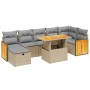 Juego de sofás de jardín con cojines beige 8 pzas ratán PE de , Conjuntos de jardín - Ref: Foro24-3276258, Precio: 524,31 €, ...
