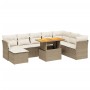 Set de sofás de jardín 9 pzas con cojines ratán sintético beige de , Conjuntos de jardín - Ref: Foro24-3270974, Precio: 599,9...