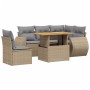 Juego de sofás jardín con cojines 6 pzas ratán sintético beige de , Conjuntos de jardín - Ref: Foro24-3272200, Precio: 437,28...