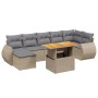 Juego de sofás de jardín con cojines beige 8 pzas ratán PE de , Conjuntos de jardín - Ref: Foro24-3272305, Precio: 527,17 €, ...