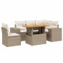 Juego de sofás jardín con cojines 6 pzas ratán sintético beige de , Conjuntos de jardín - Ref: Foro24-3272640, Precio: 461,31...