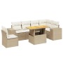 Set sofás de jardín 7 piezas y cojines ratán sintético beige de , Conjuntos de jardín - Ref: Foro24-3272661, Precio: 509,57 €...